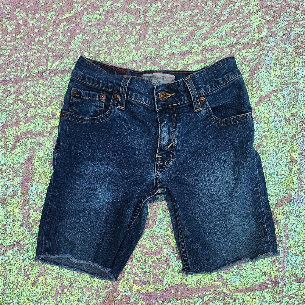 Levi's Strauss Blue Girls Jean Shorts Classic Style SIZE 8